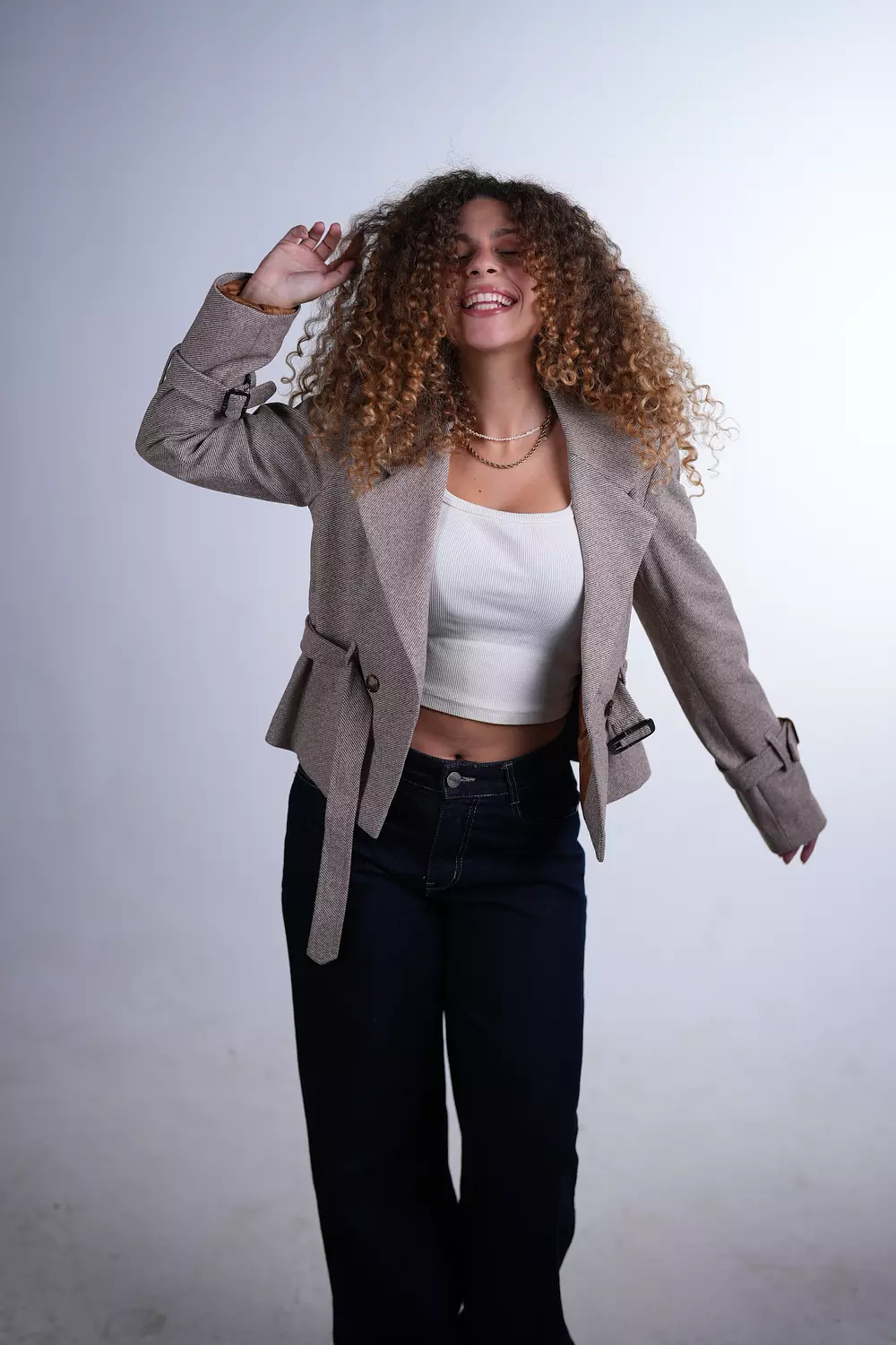 The Trench Detail Jacket - Brown  2