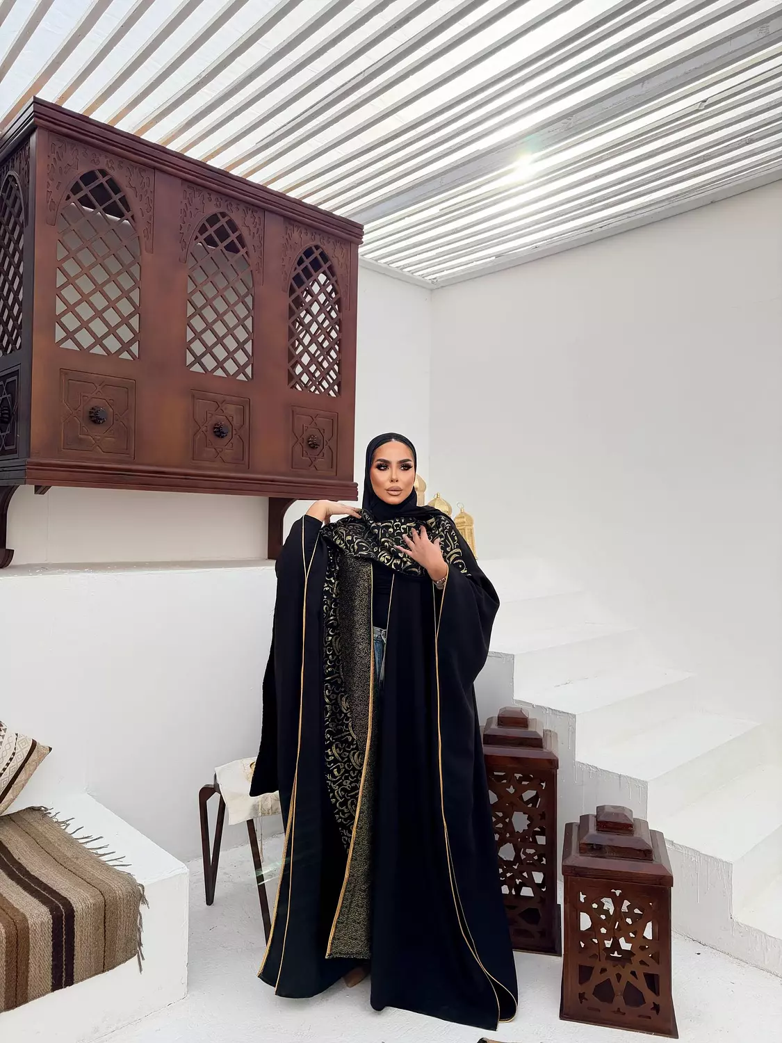 The Qasida Kaftan In Black 4