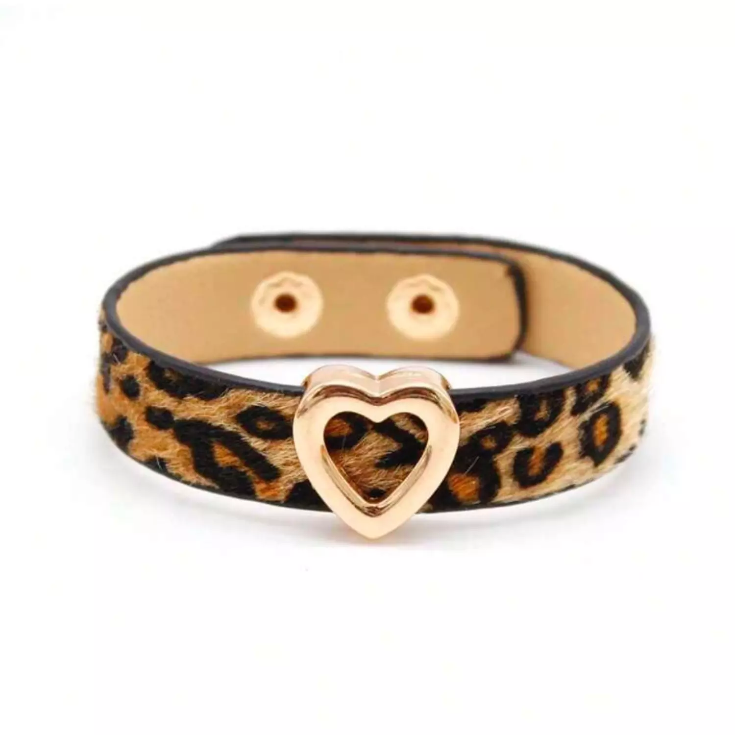 Leopard Print Leather Bracelet image