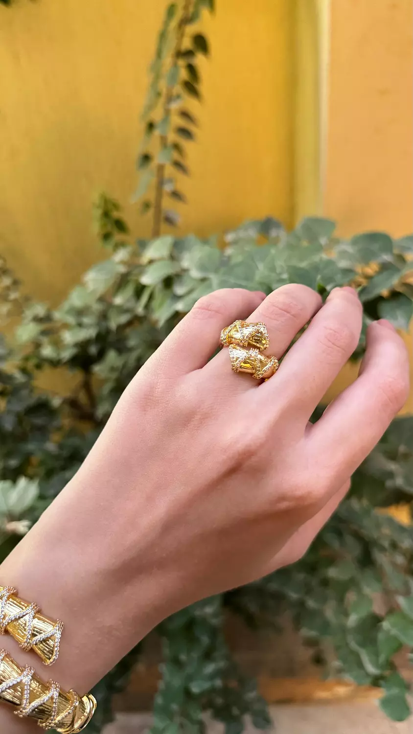 Pure gold ring & bangle 1