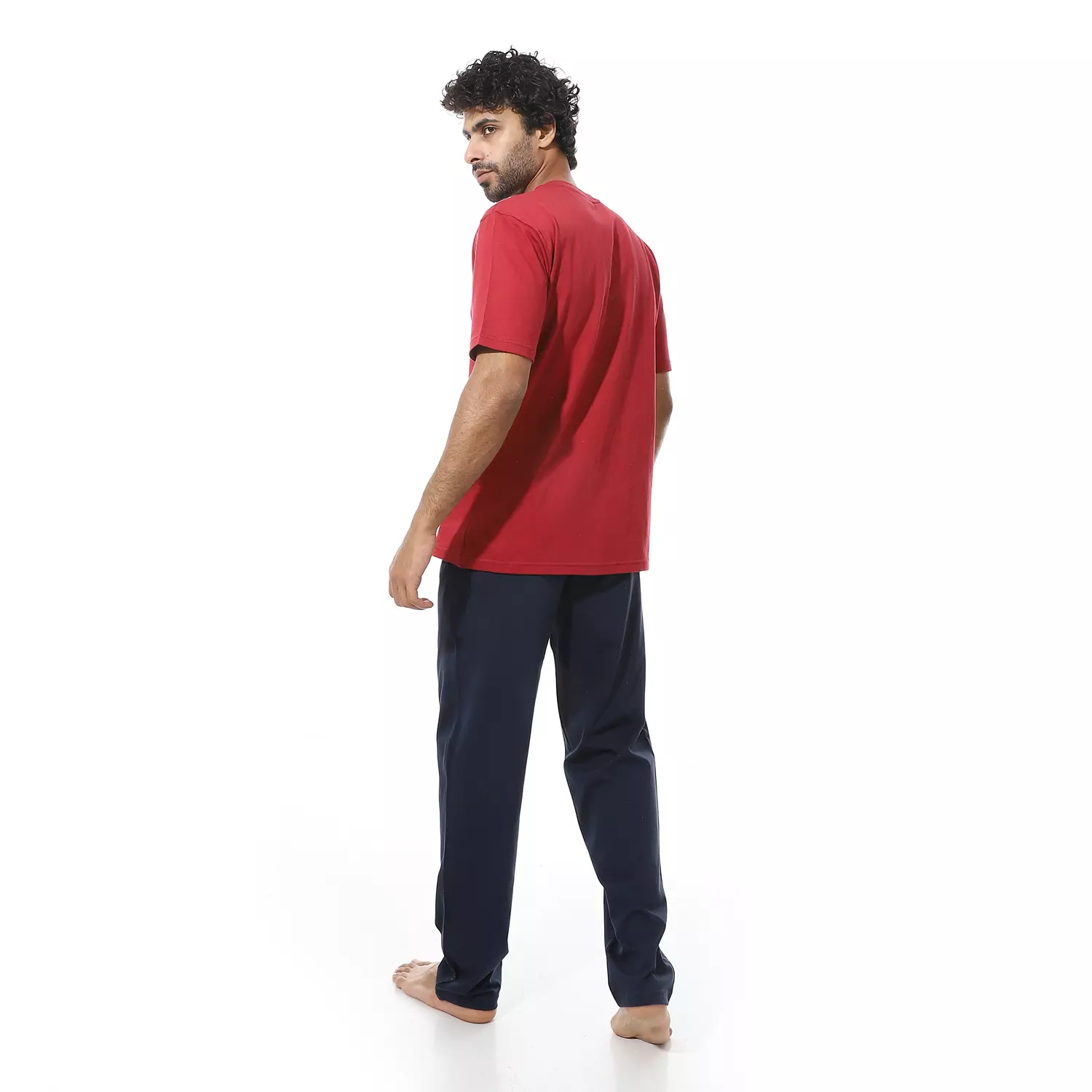 ترنيج رجالي مطبوع - Short Per. - نبيتي - 2687 2