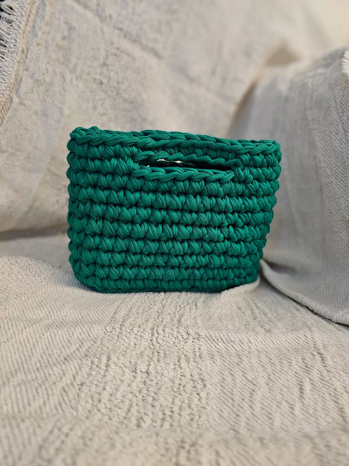 Peachy Loop – Handwoven Crochet Clutch 12