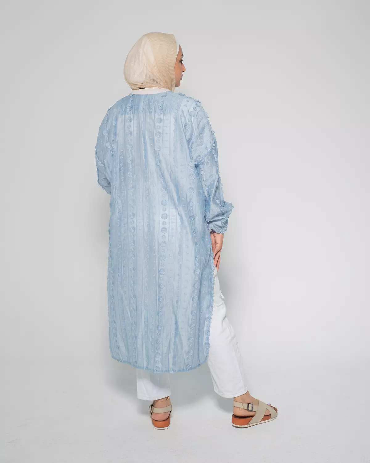 whisper touch cardigan baby blue 3