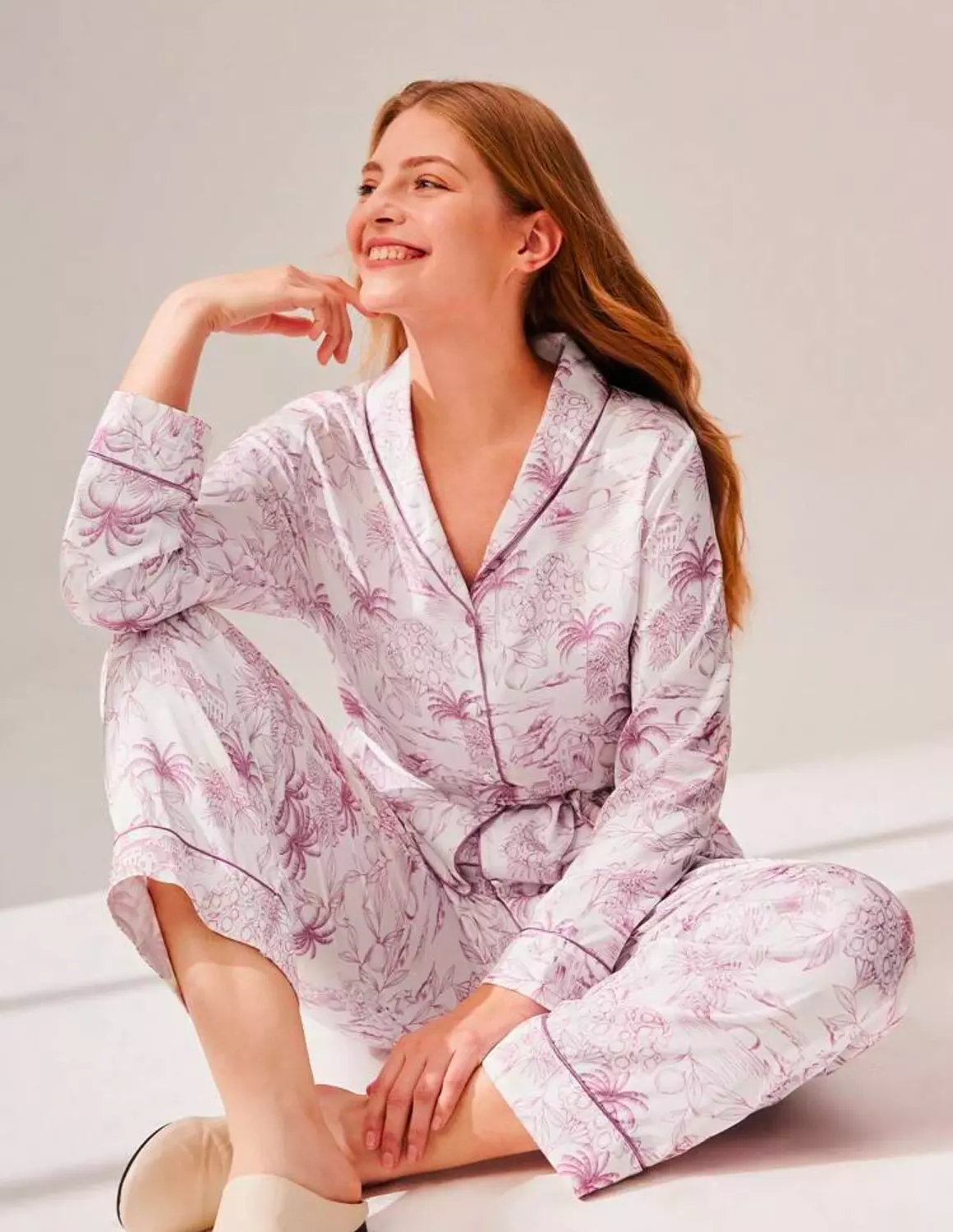 Floral Satin PJ Set  4