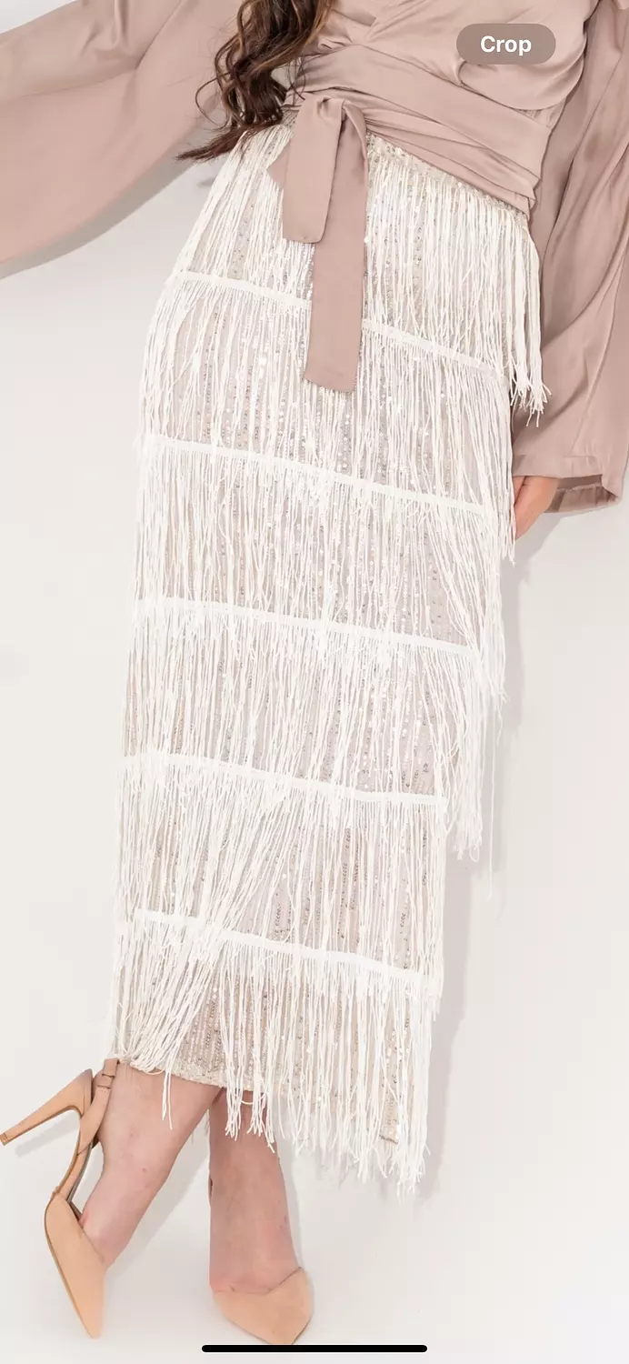 Beige Payette Skirt 2