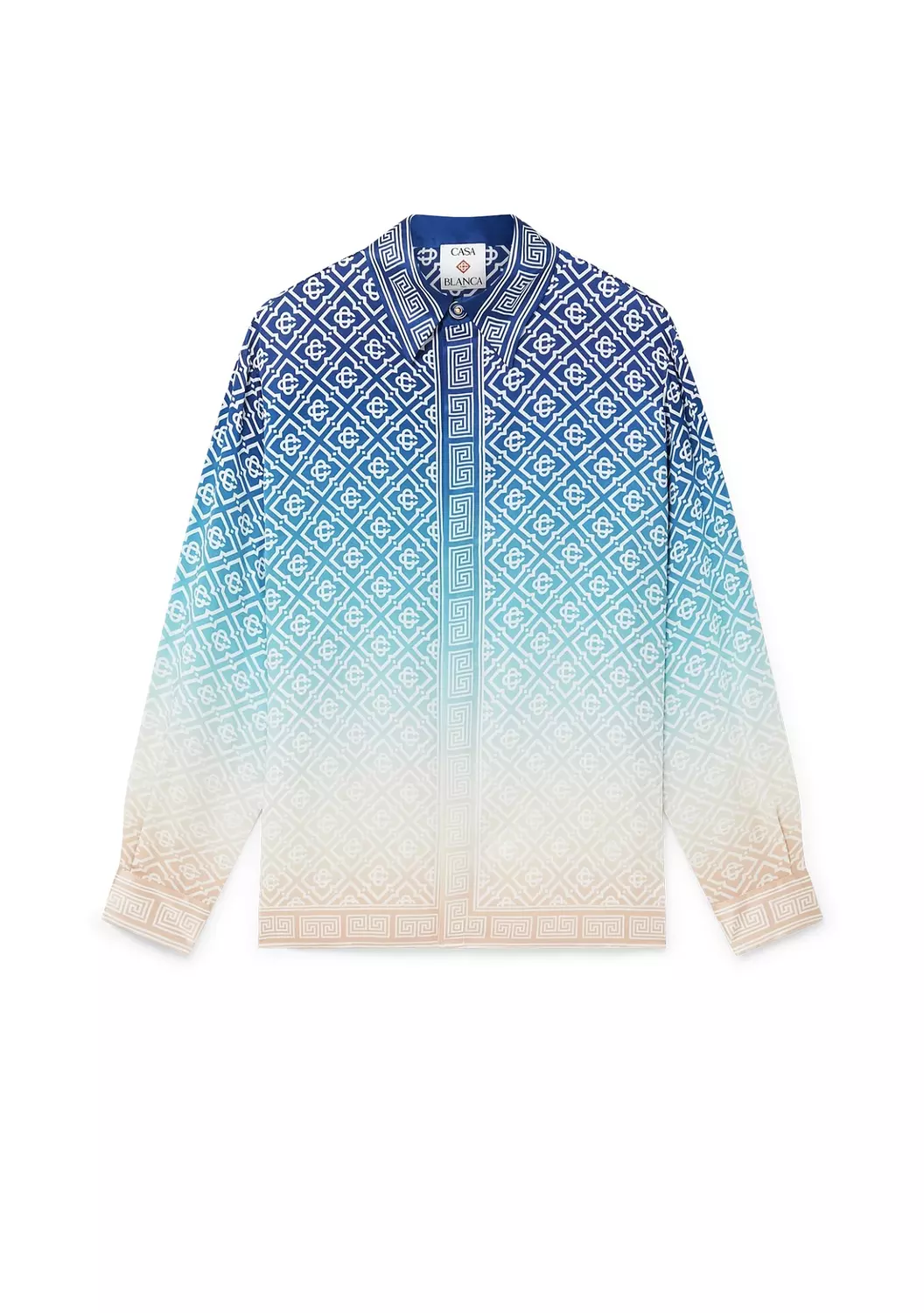 CASABLANCA LONG SLEEVE SILK SHIRT