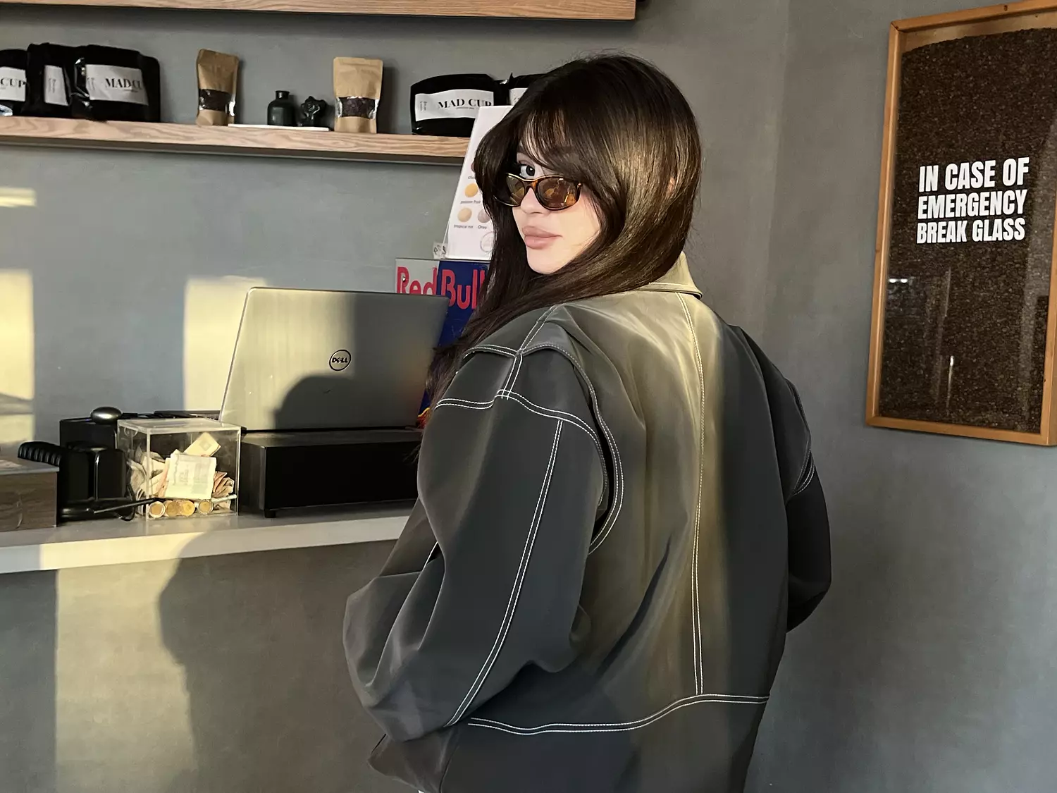 loose leather jacket 9