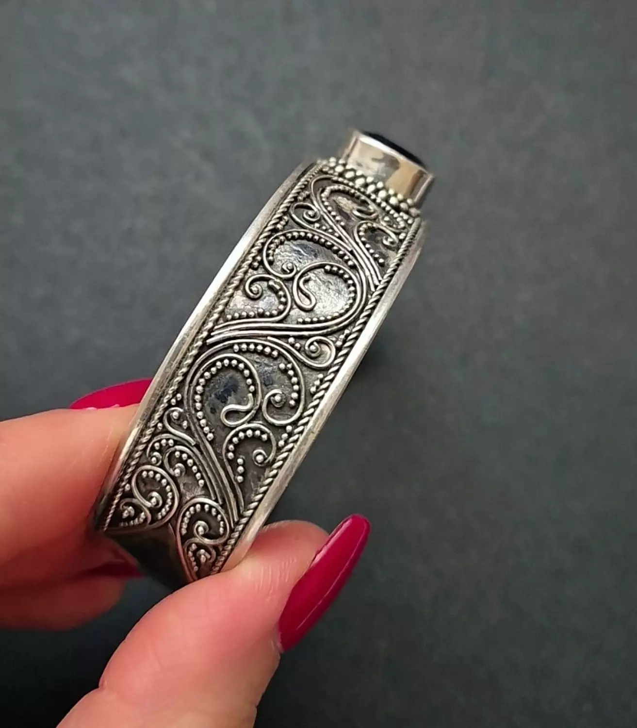 Blue sapphire Bangle  2