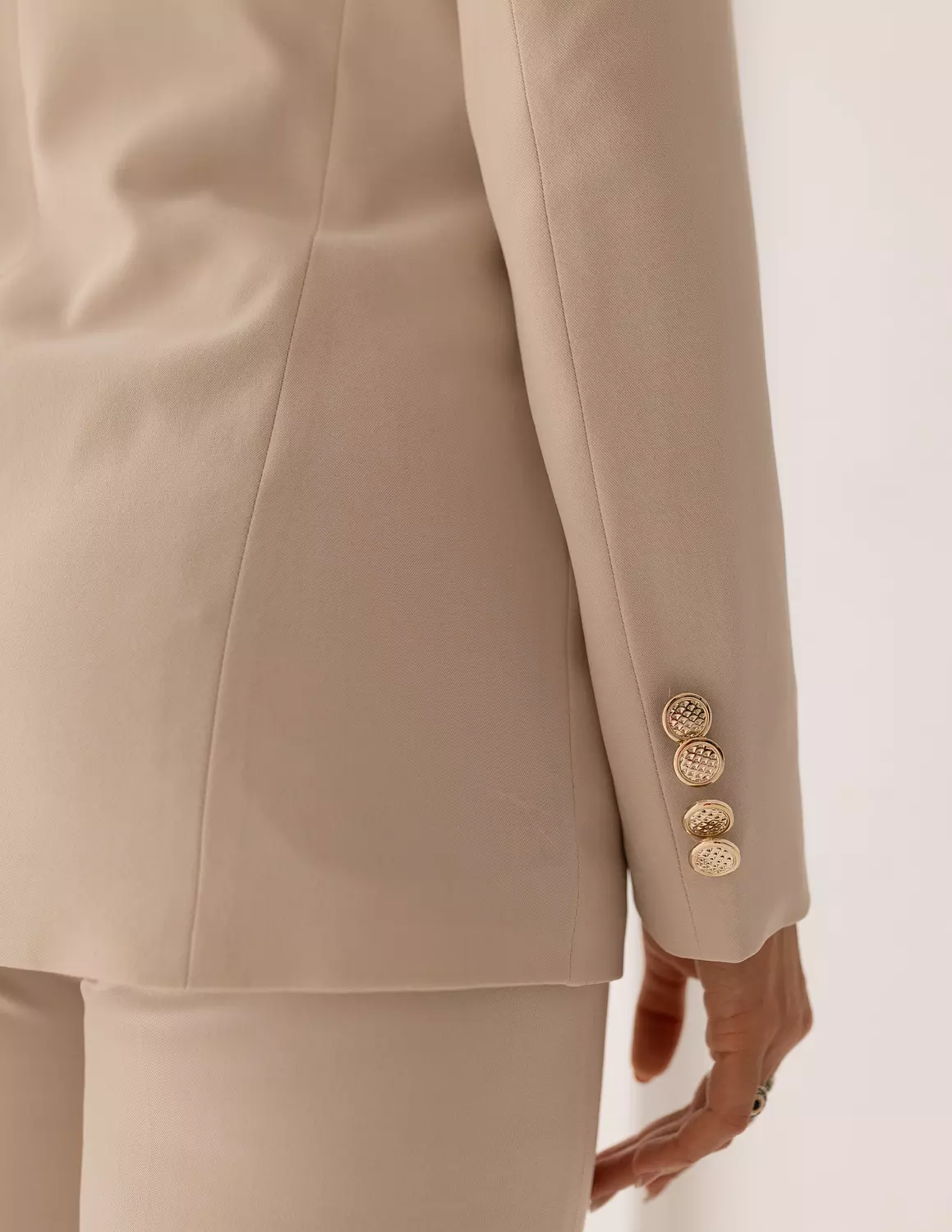 Soft Cream double breasted blazer  6