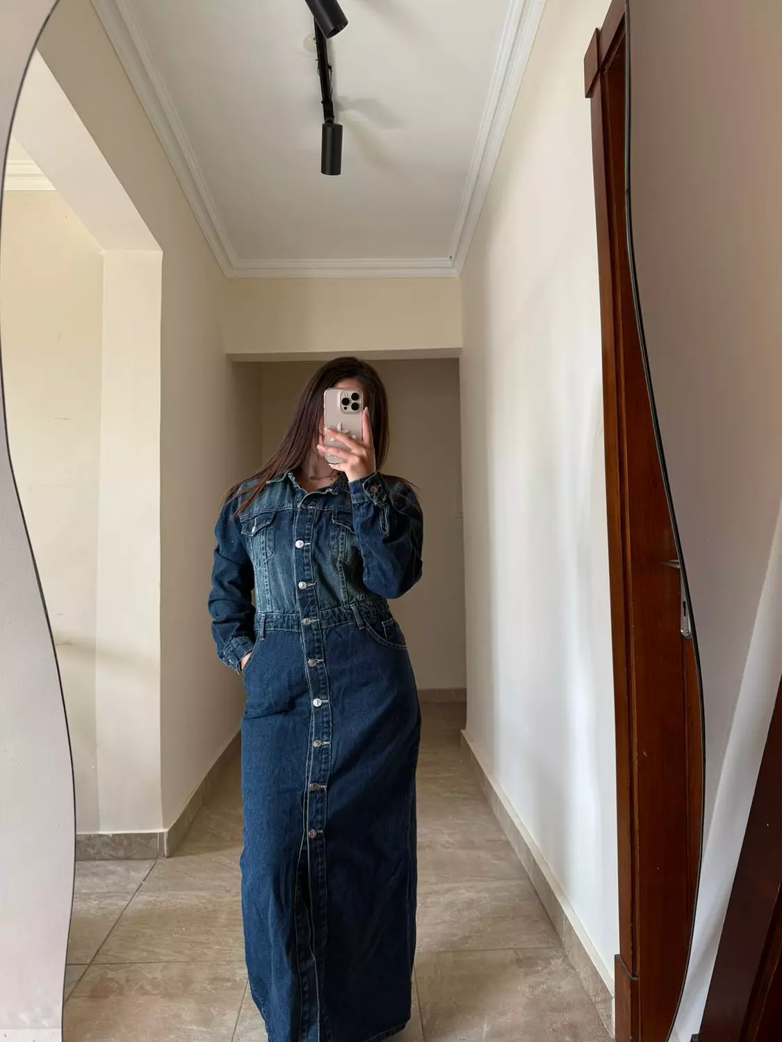 Denim Dress Dark Blue 3
