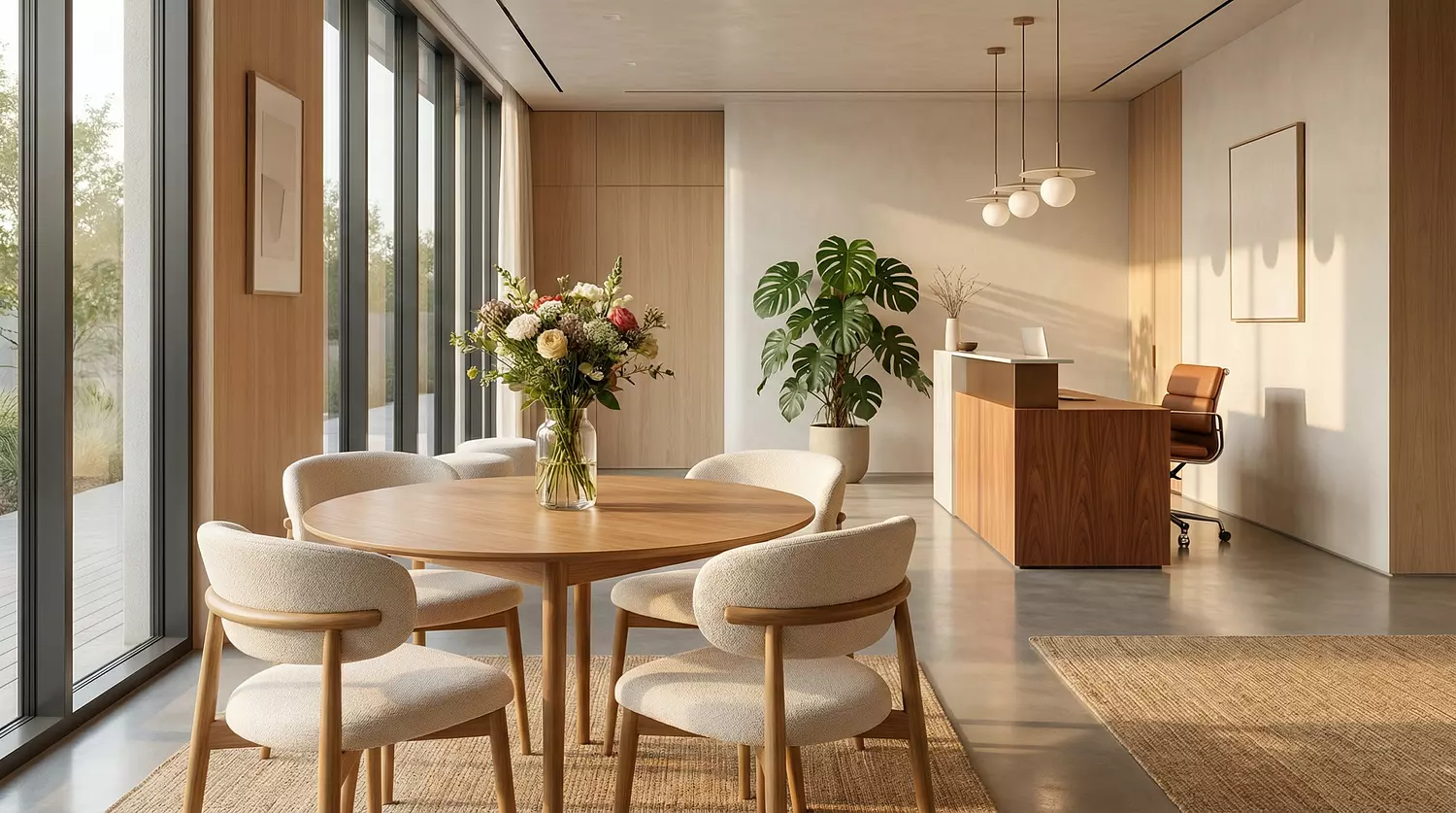 سفرة زان مودرن مستديرة – تصميم أنيق بمقاس 80 سم hover image