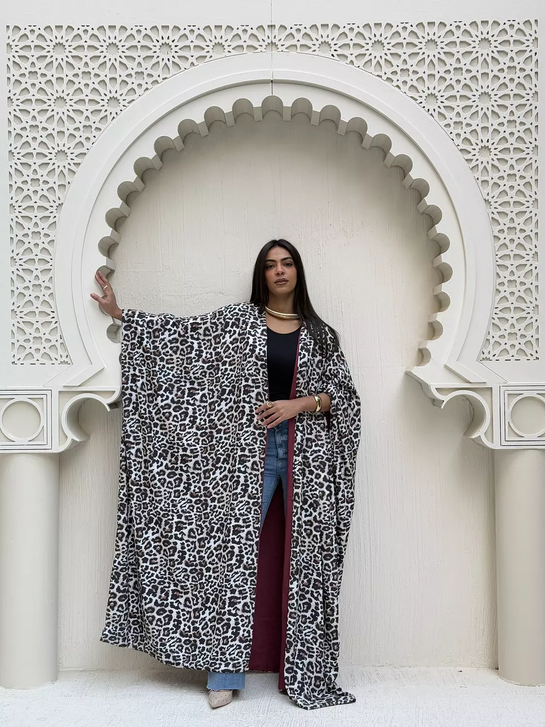 Double Face Leopard Kaftan 9
