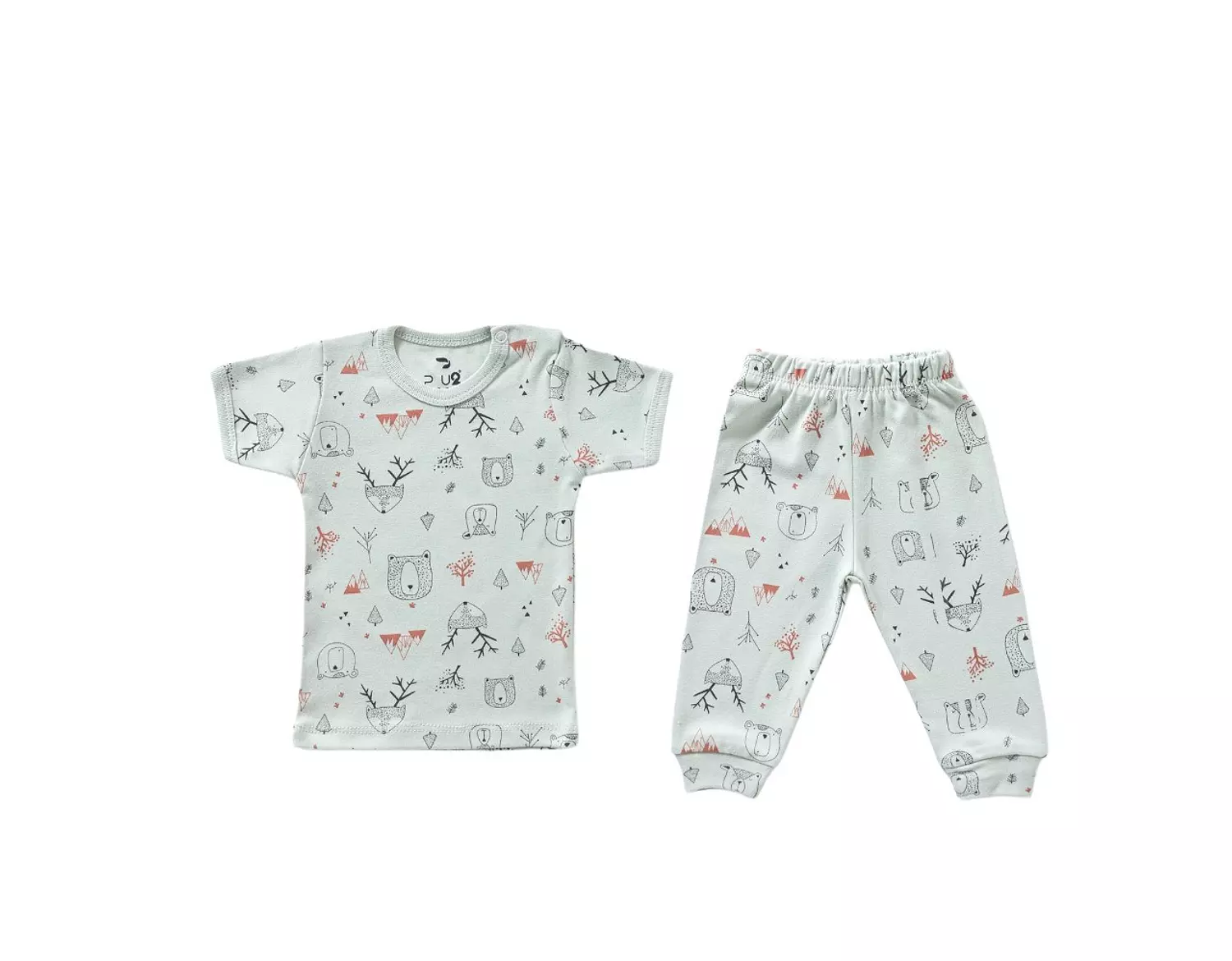 طقم بيبي نصف كم مشجر hover image