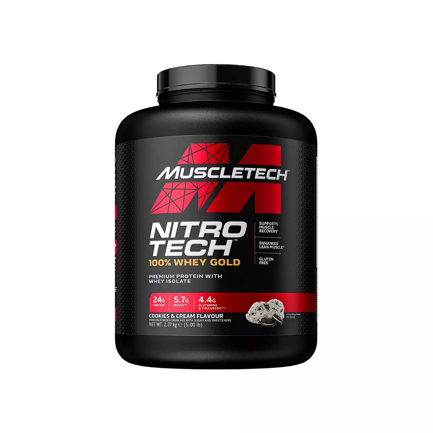 NitroTech Whey Gold 2.27kg – Premium Whey Protein Isolate & Peptides (69 Servings) image