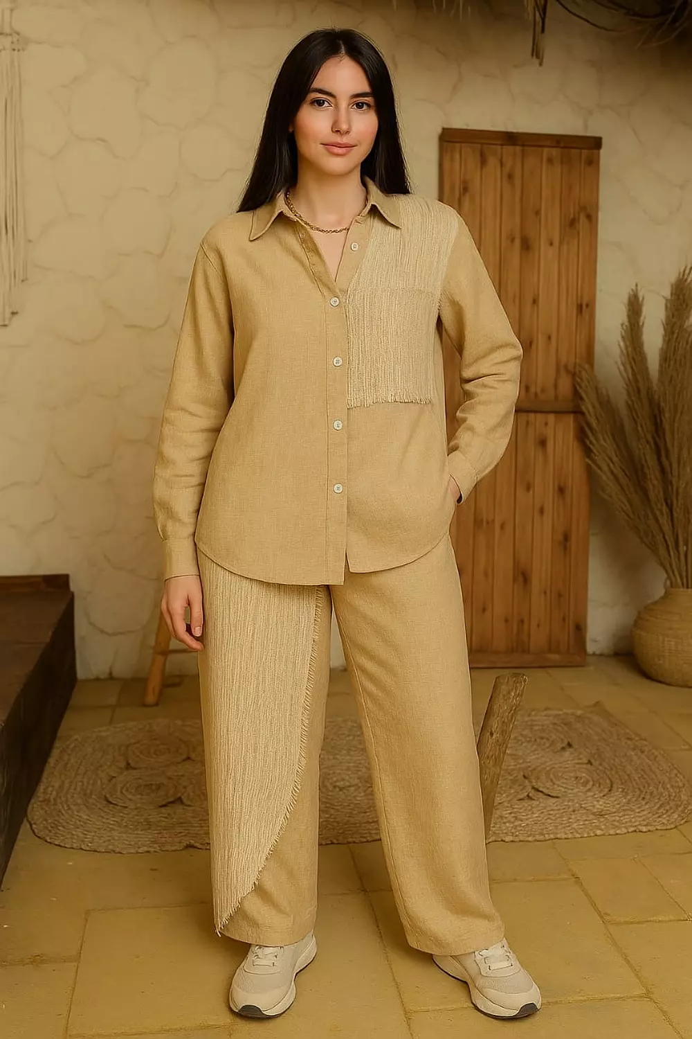 Wrapped suit linen hover image
