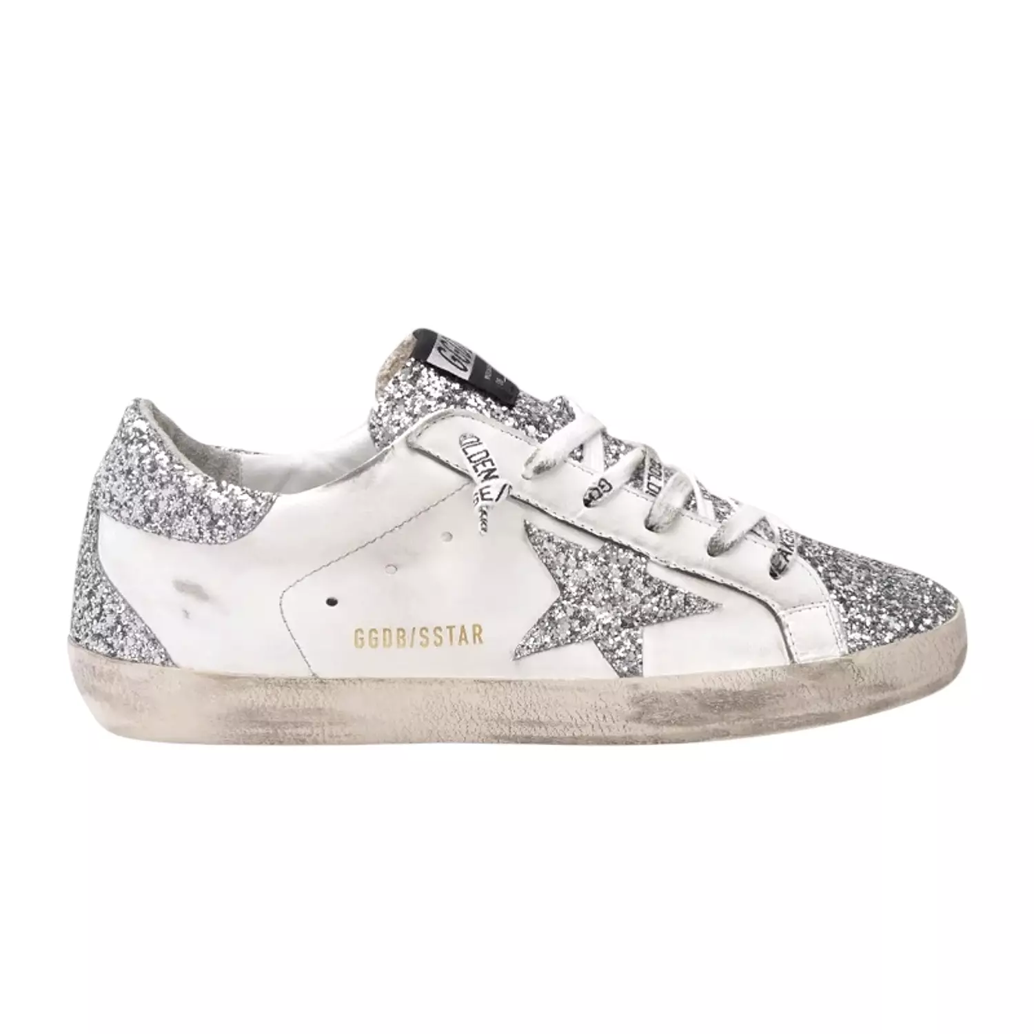Golden Goose Wmns Superstar 'White Silver Glitters' image