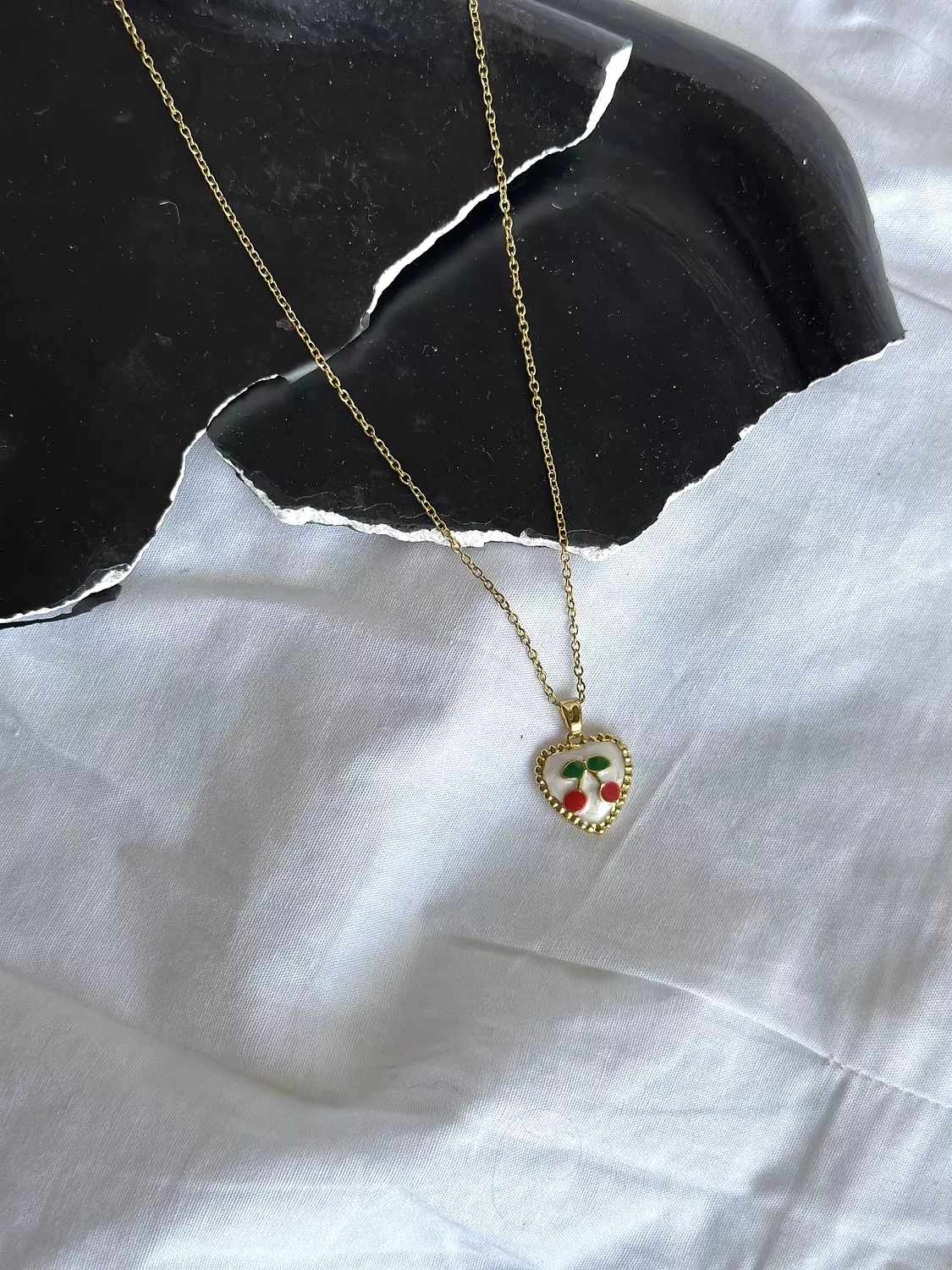 Cherry Heart Necklace  image