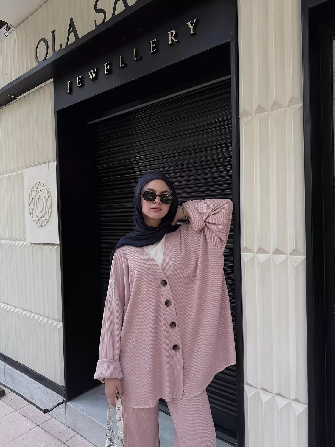 Flair knit set  rose pink image