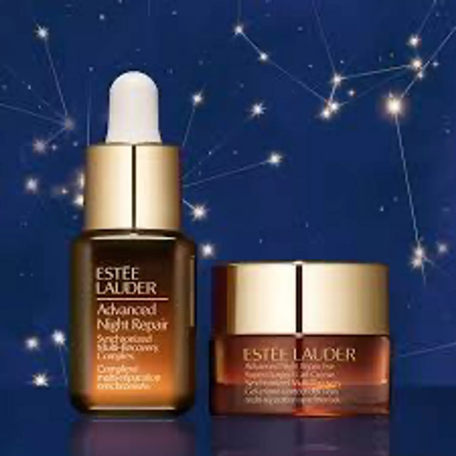 Powerful Nighttime Repair Repair Serum + Eye Gel-Creme Mini Skincare Set 2