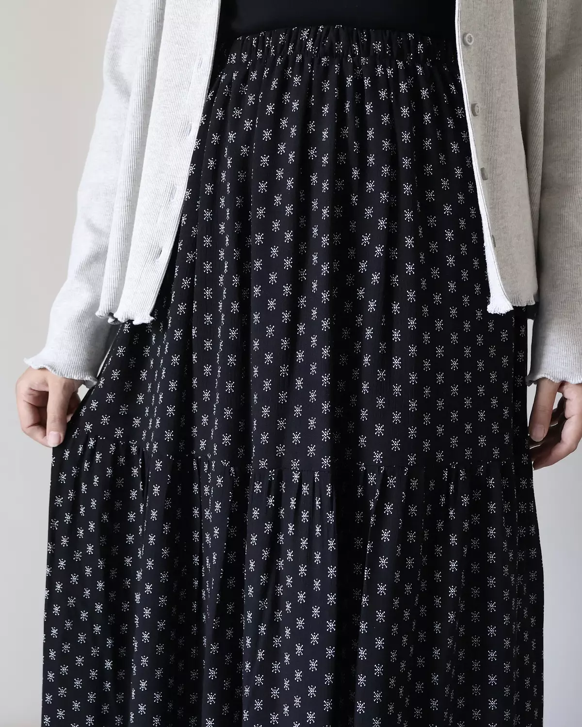 Cotton Crochet Black Snow Skirt 3