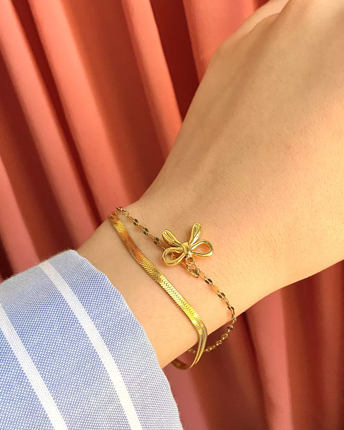 2 layers stainless steel bracelet 🎀✨ 1