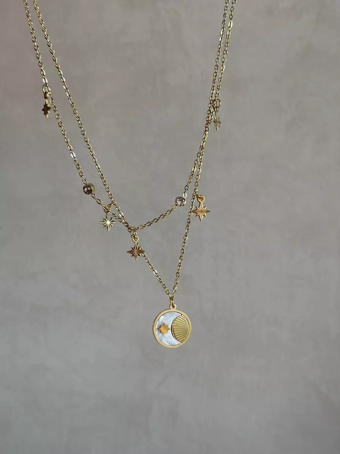 Starbrust layers Necklace  1