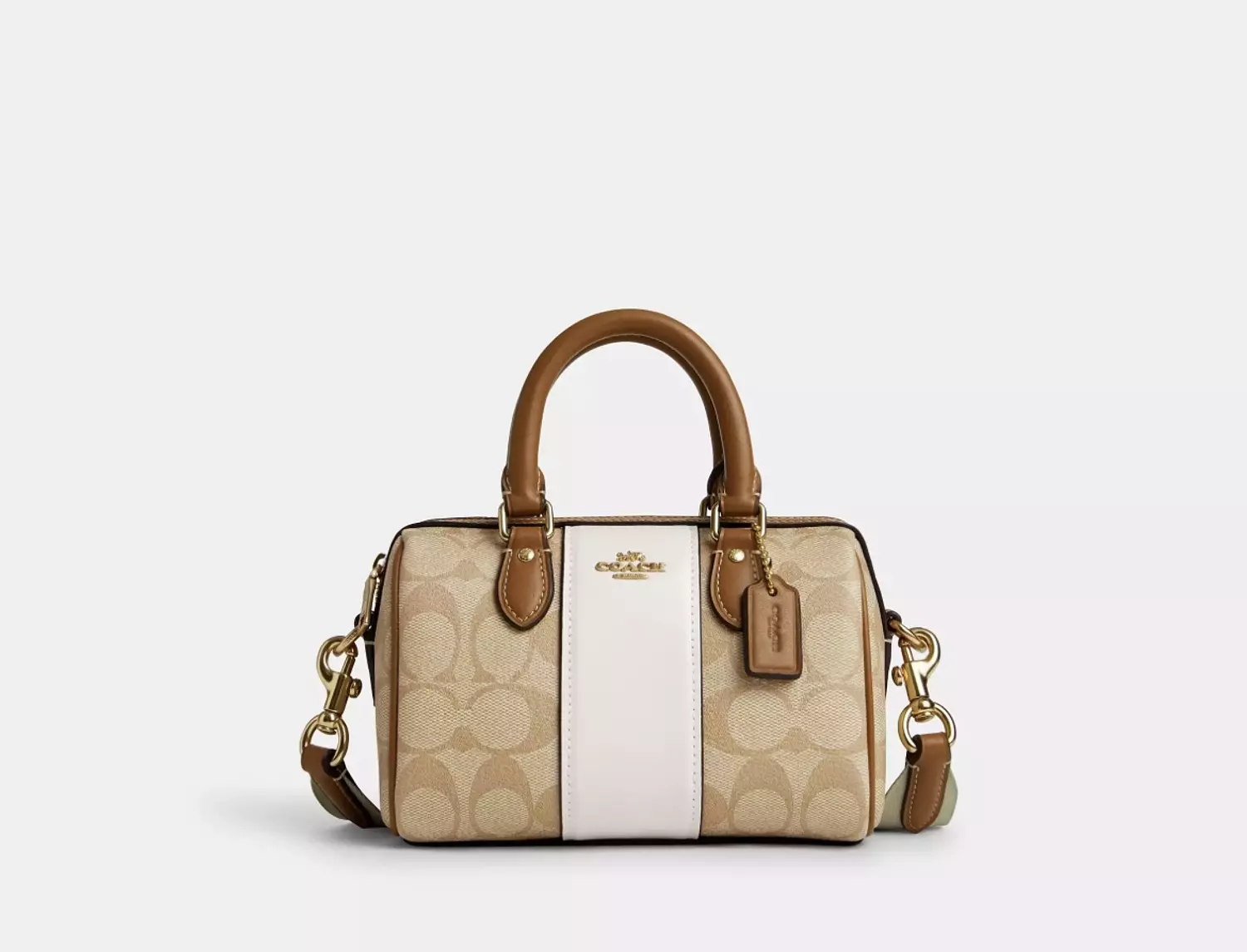 Mini Rowan Crossbody In Signature Canvas With Stripe image