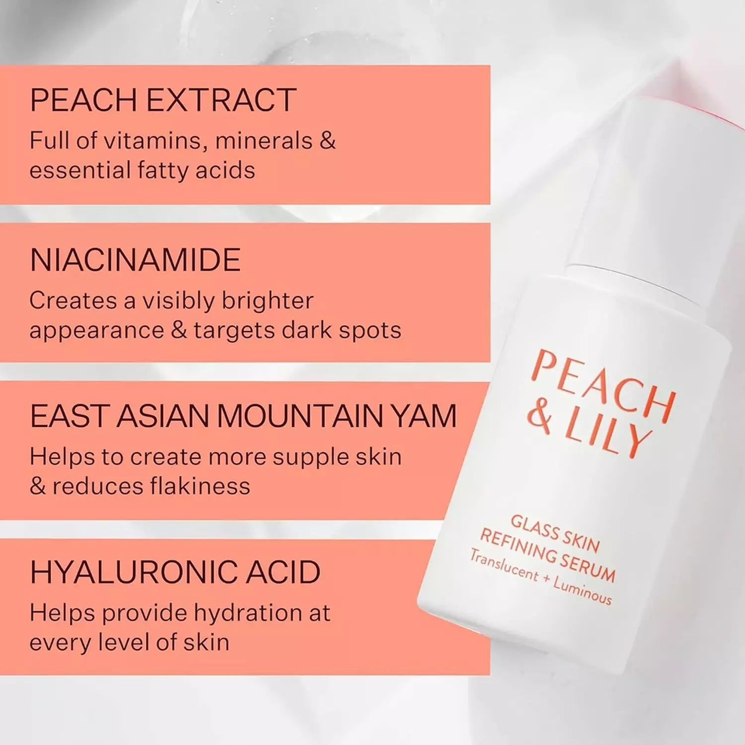 peach& lily glass skin refining serum hover image