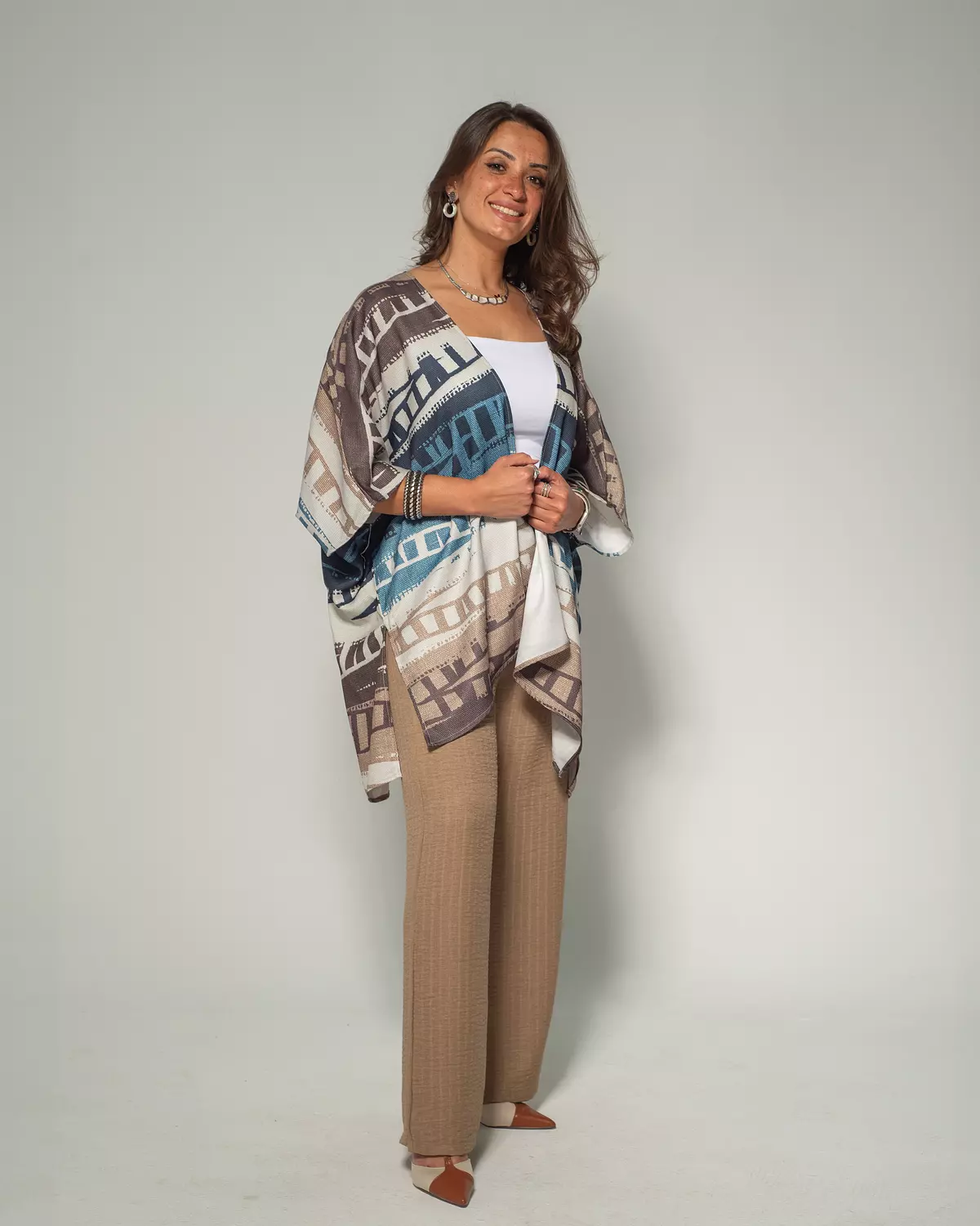 Rust whisper kimono image
