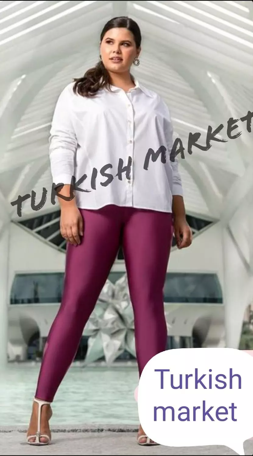 Plus Size Metallic leggings image