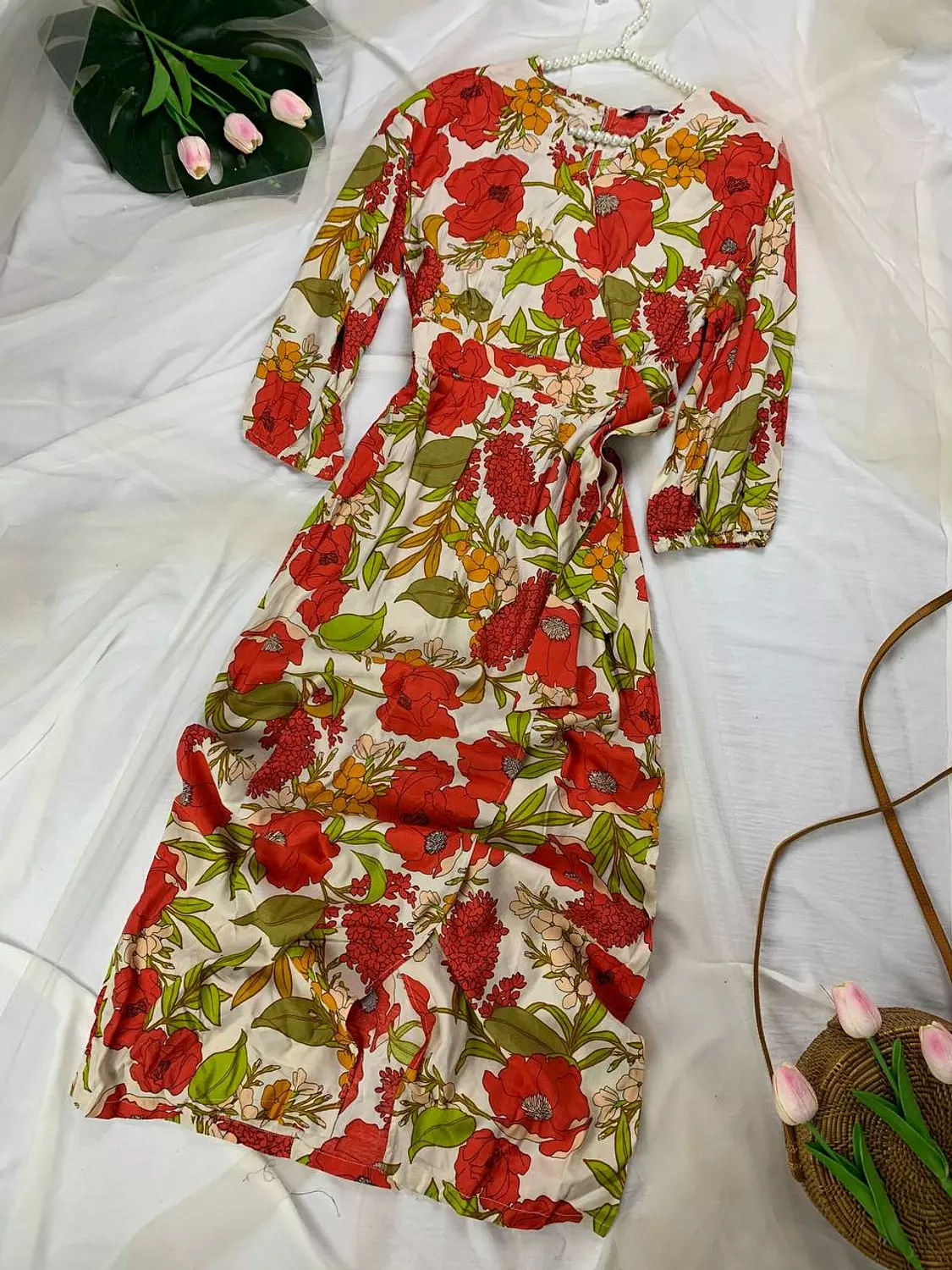 Floral cotton dress from Splash image