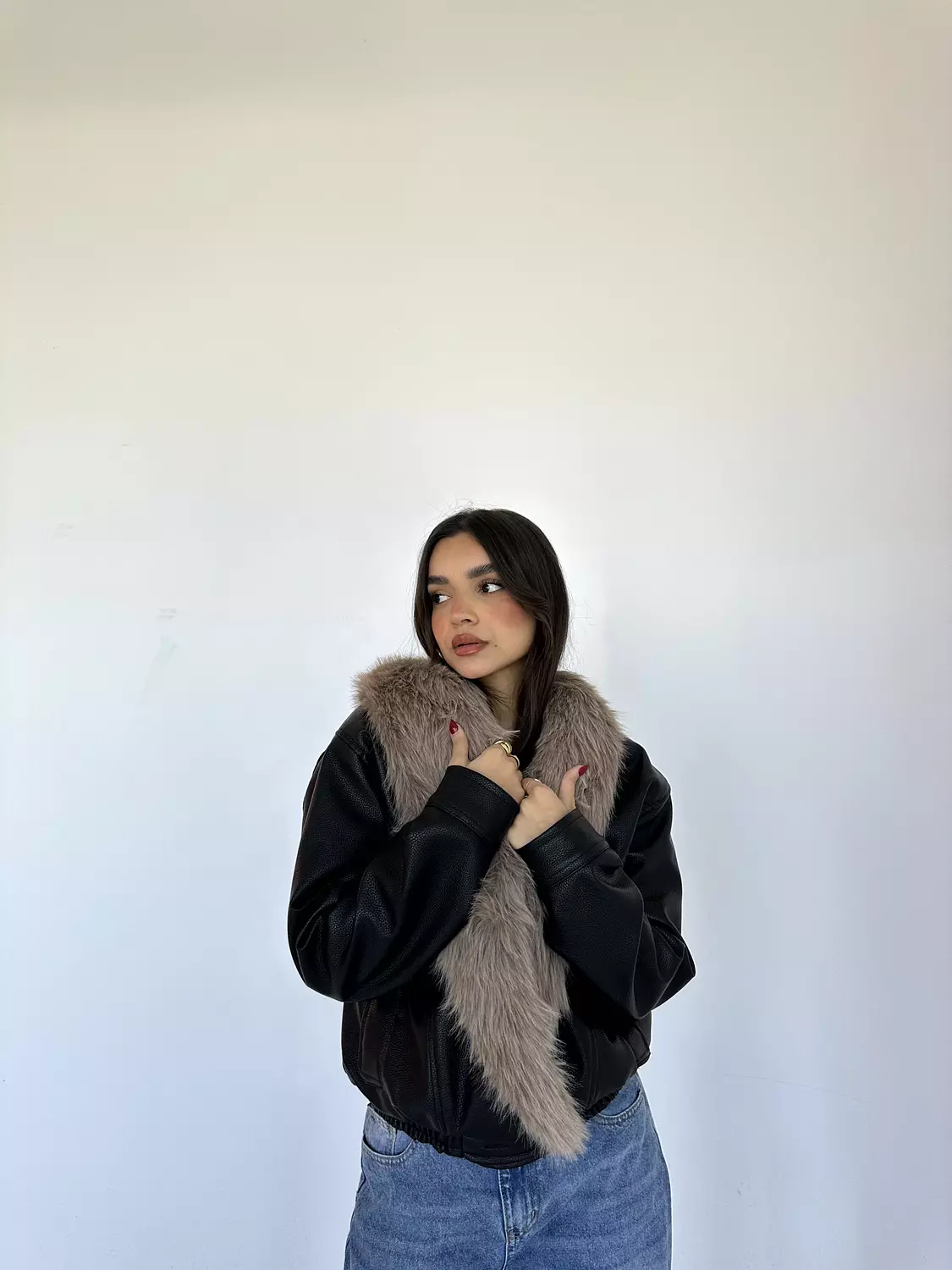 Faux Leather Jacket 1