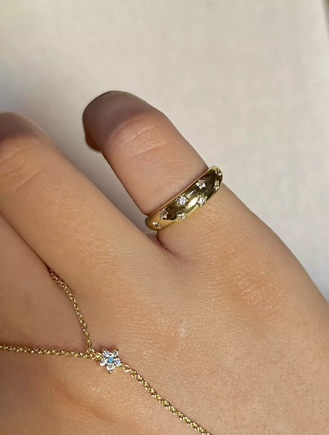 Tiny Stars Pinky Ring  image