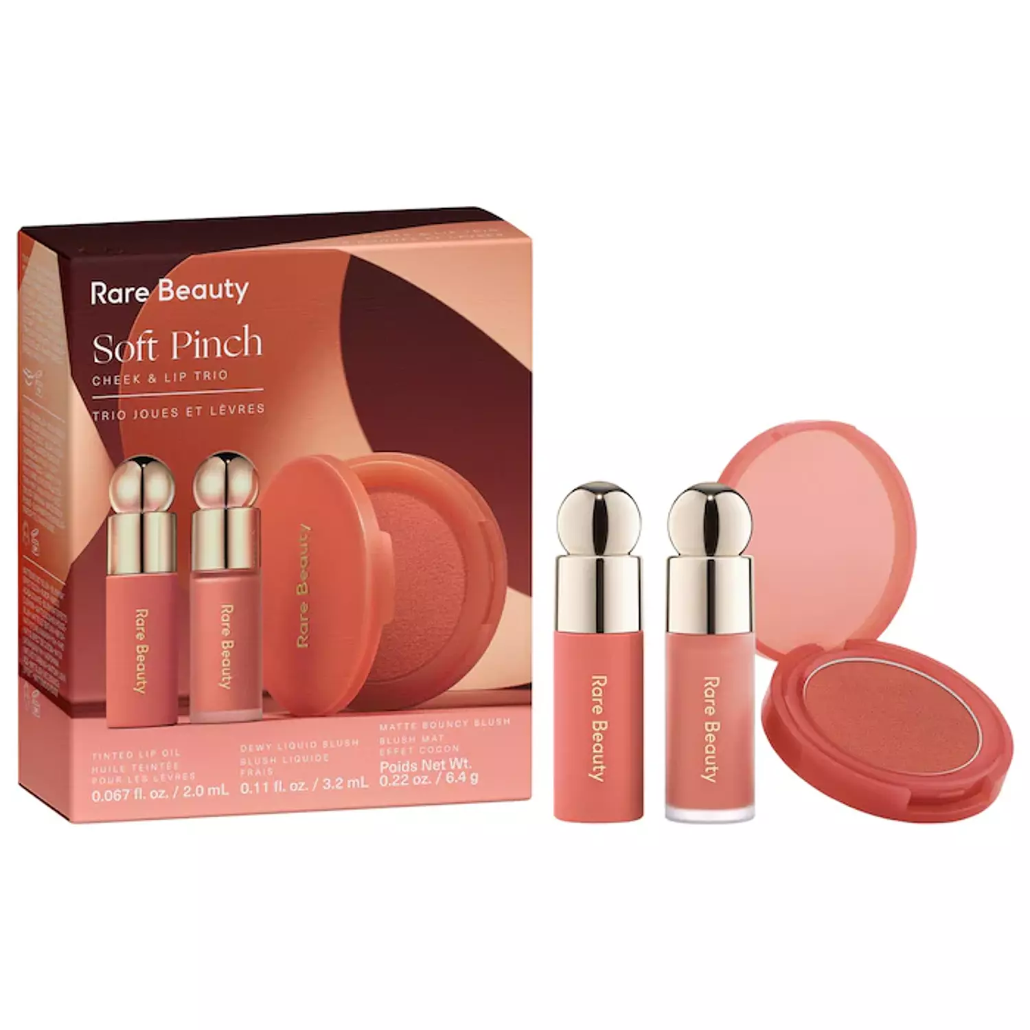Rare Beauty by Selena Gomez  Soft Pinch Cheek & Lip Trio Makeup Gift Set image