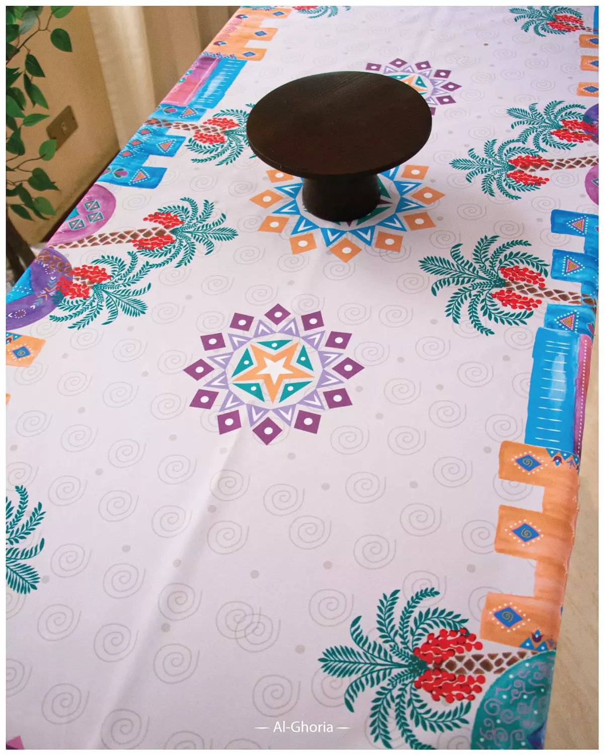 Nubian Village Table Cover 1