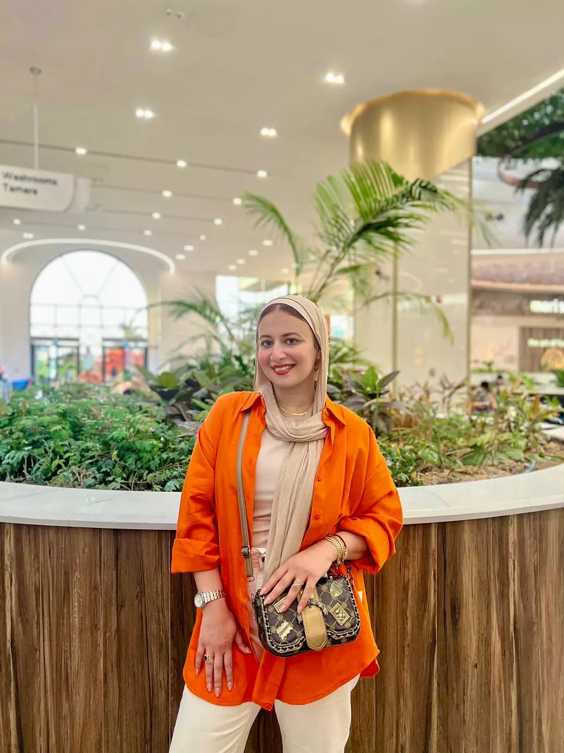 Orange Cotton Shirt image