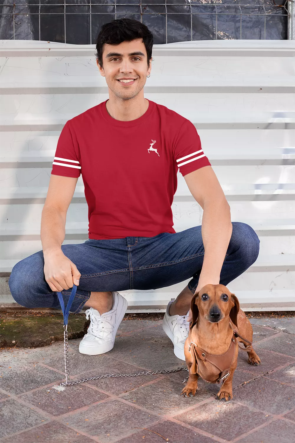 T shirt - Red ( 2 Line ) image