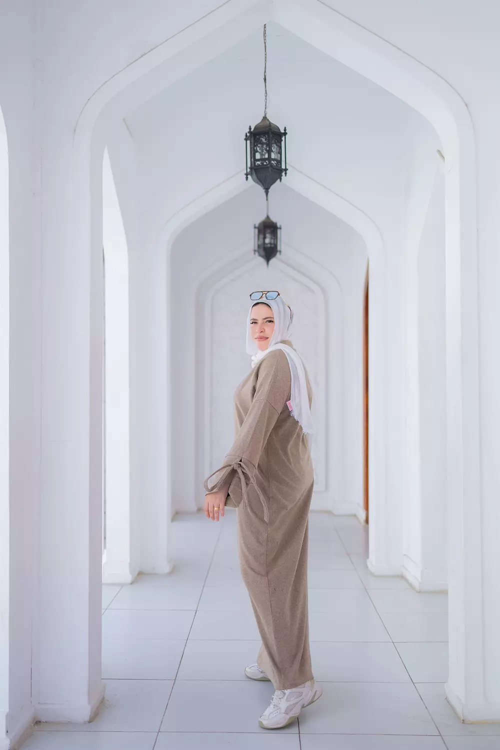 Sofia Dress Brown hover image