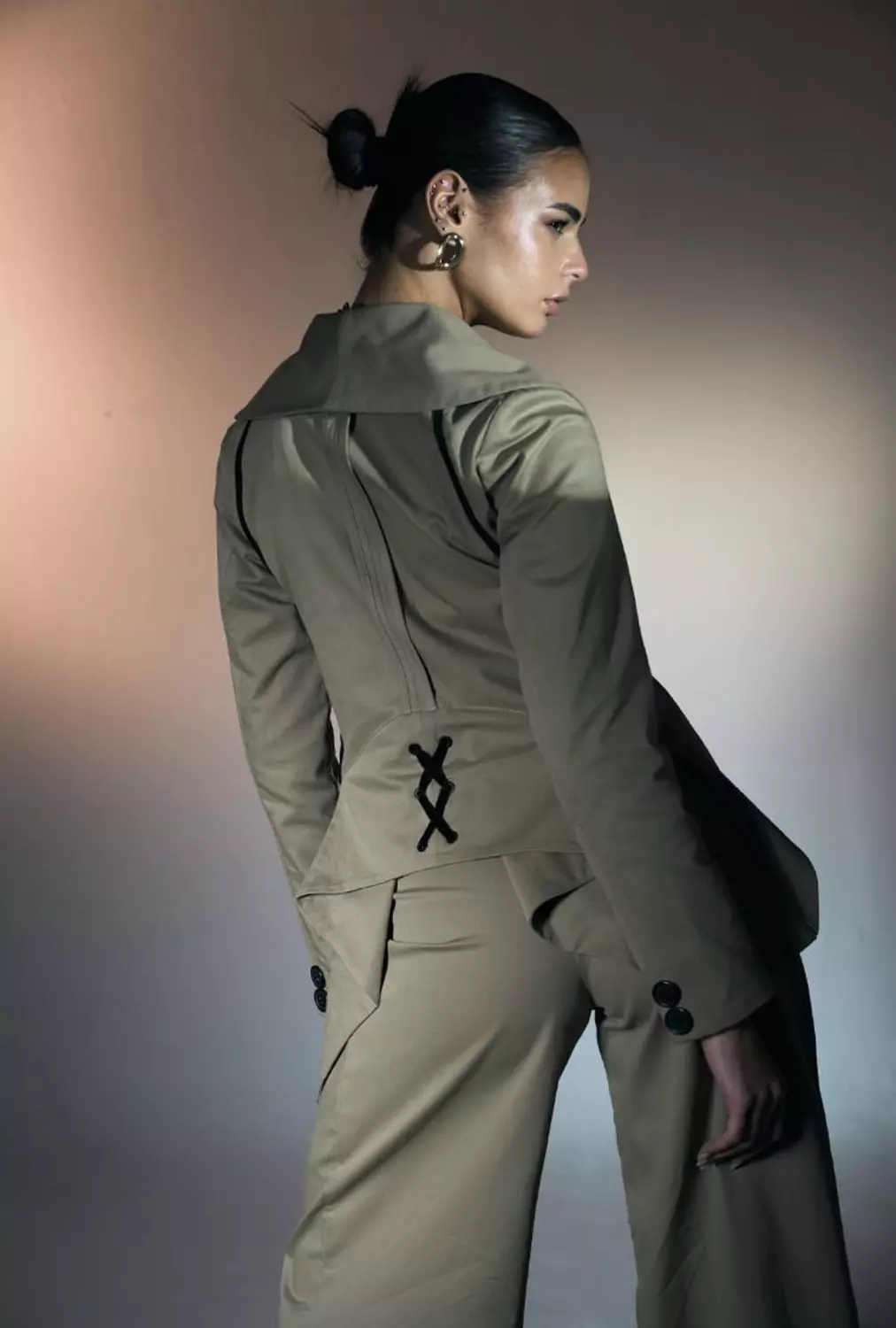 FYH Gabardine Jacket with Cross Back Detail hover image