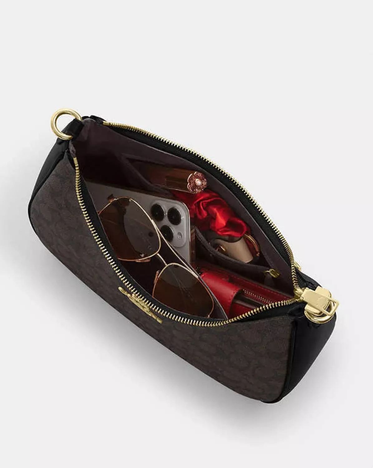 Coach Teri Hobo Bag In Signature Canvas 4