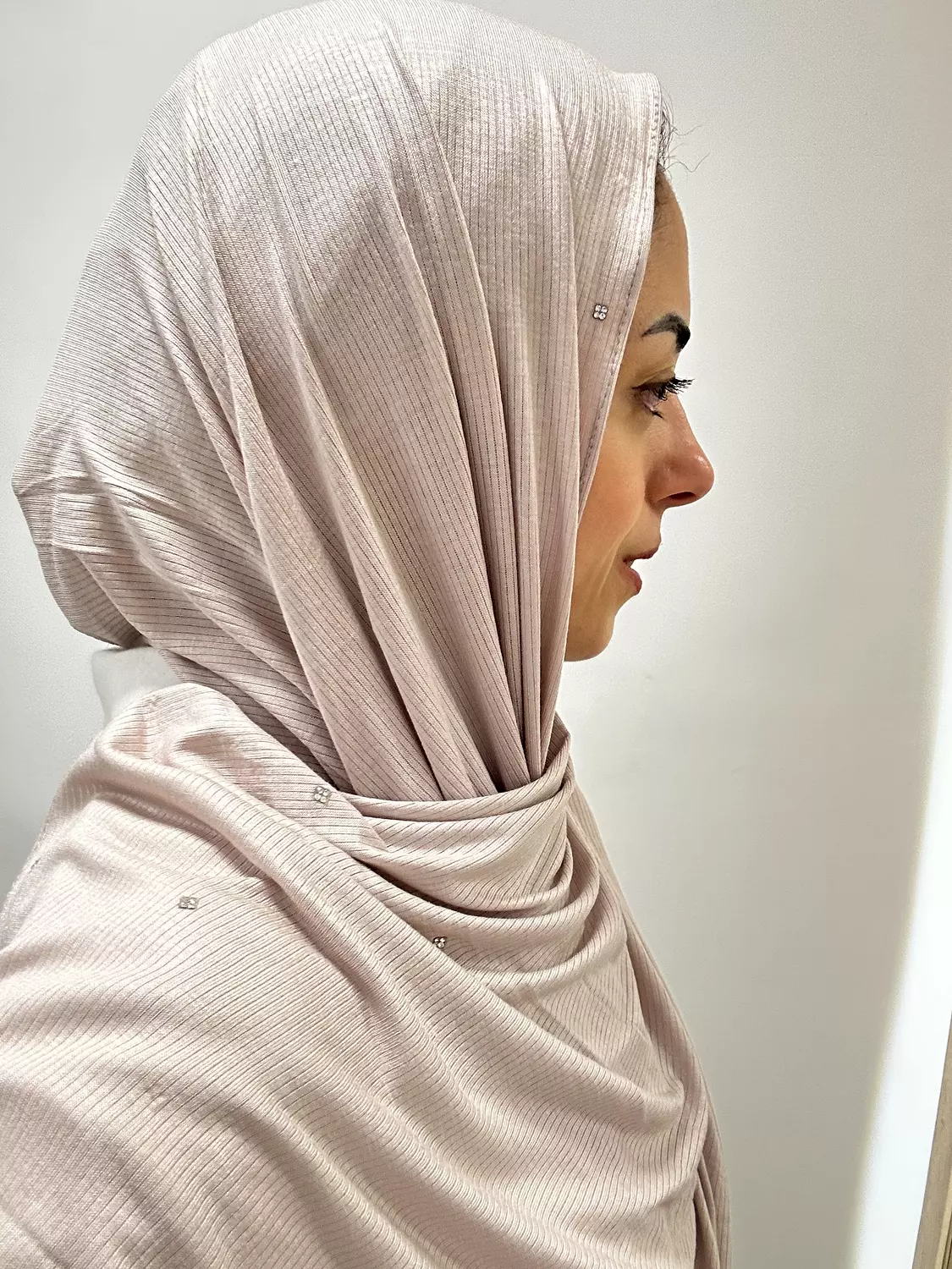 Blush Pink strass scarf 2
