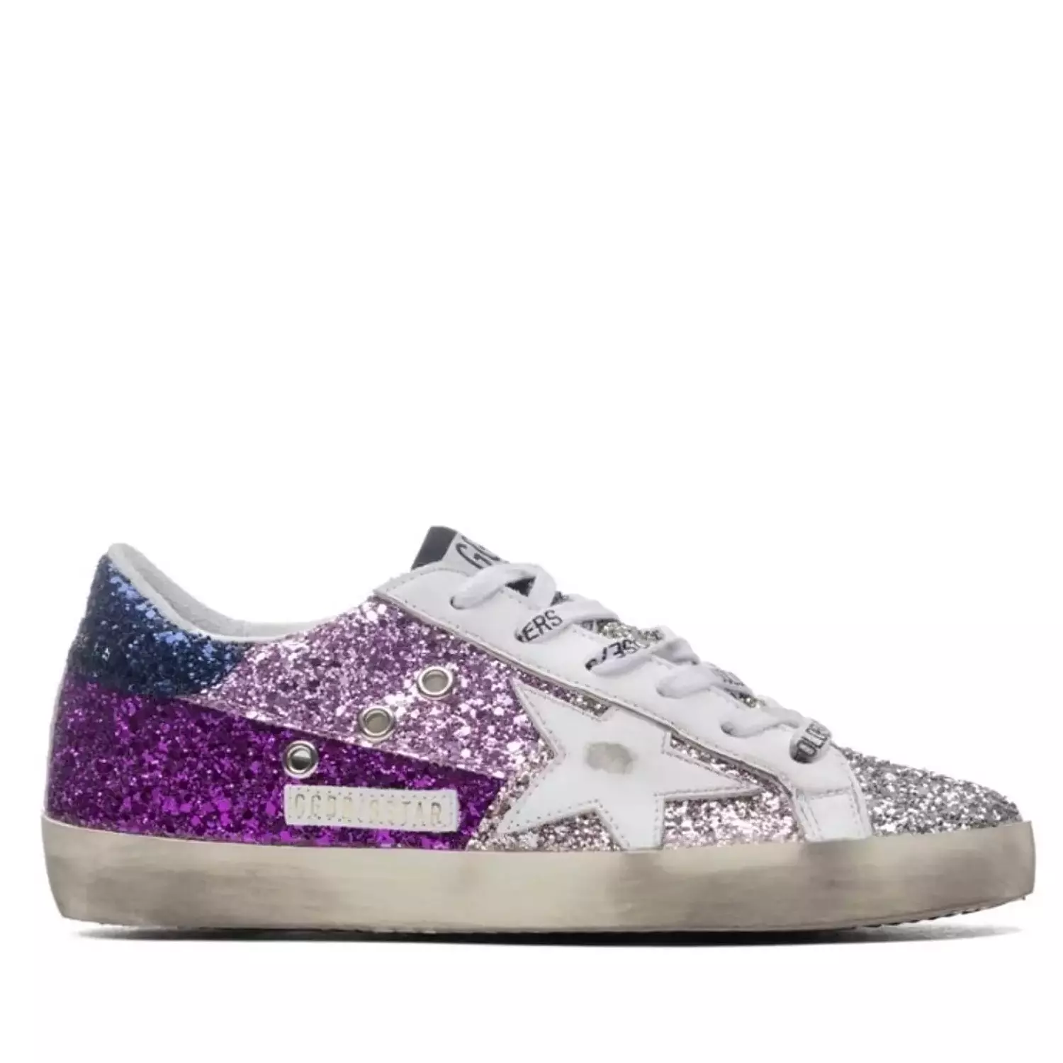 Golden Goose Super Star Violet Dirty Pink Lavender / White image