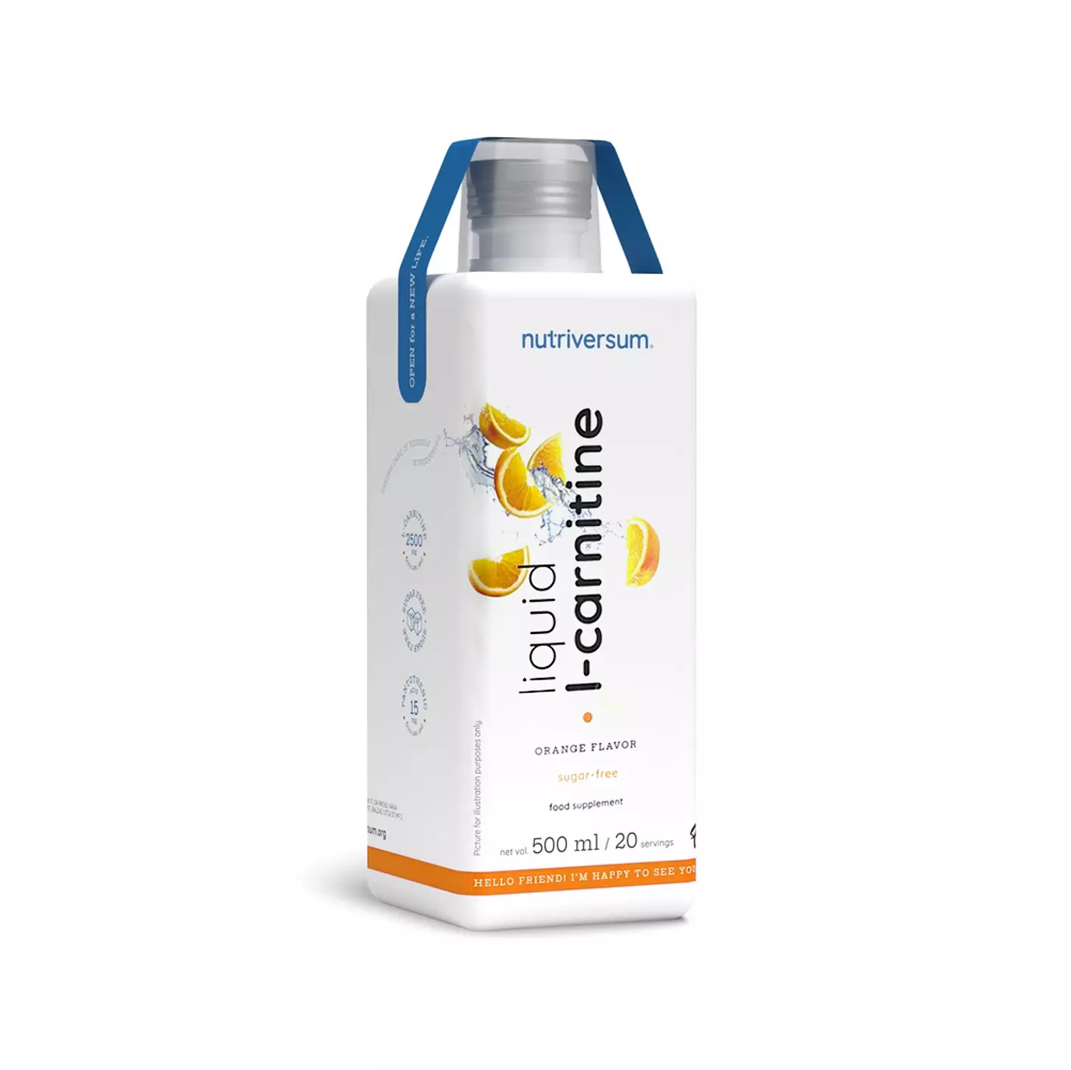 Nutriversum FLOW L-Carnitine Liquid 2500mg – 500ml | Sugar-Free Fat Support Formula image