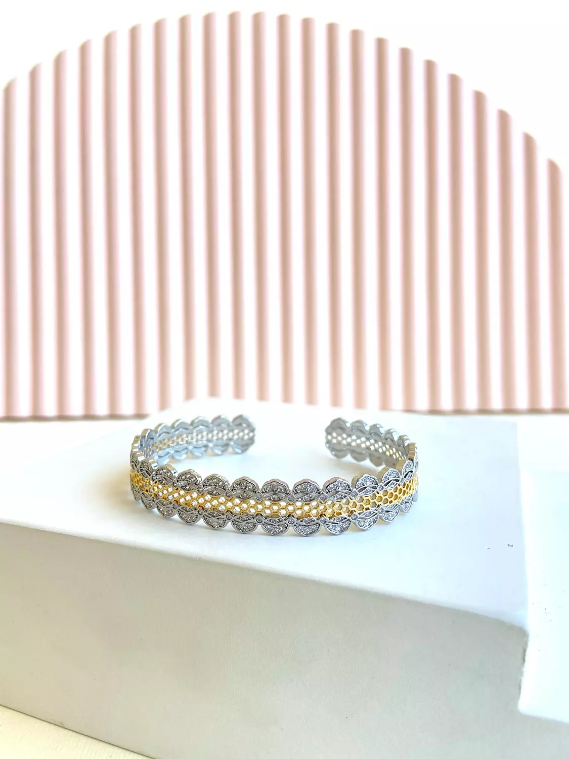 Gold whisper bangle 2