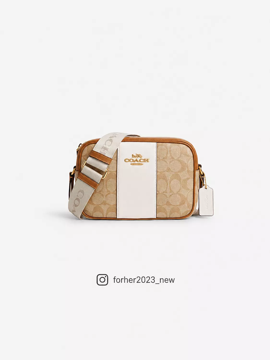 Coach Jamie Camera Bag In Signature Canvas With Stripe image