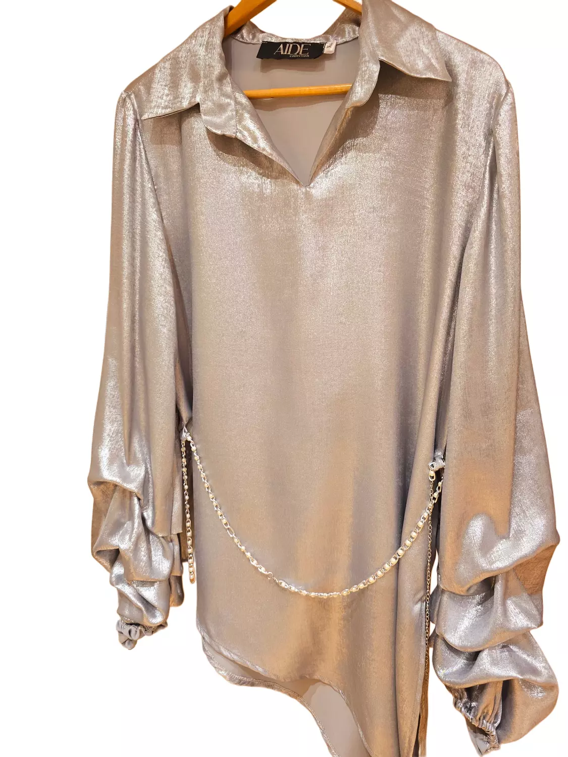 Metallic suit..  2