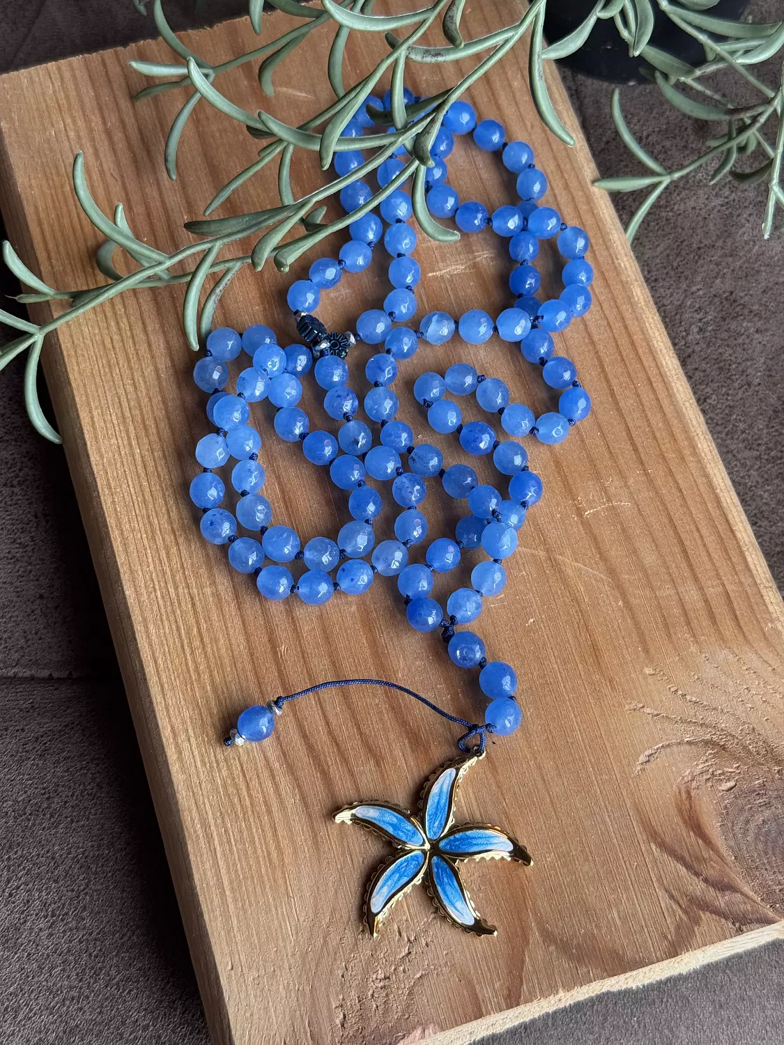 Knotted 99 Bead Rosary  With Pendant Charm ( Stock ) 3