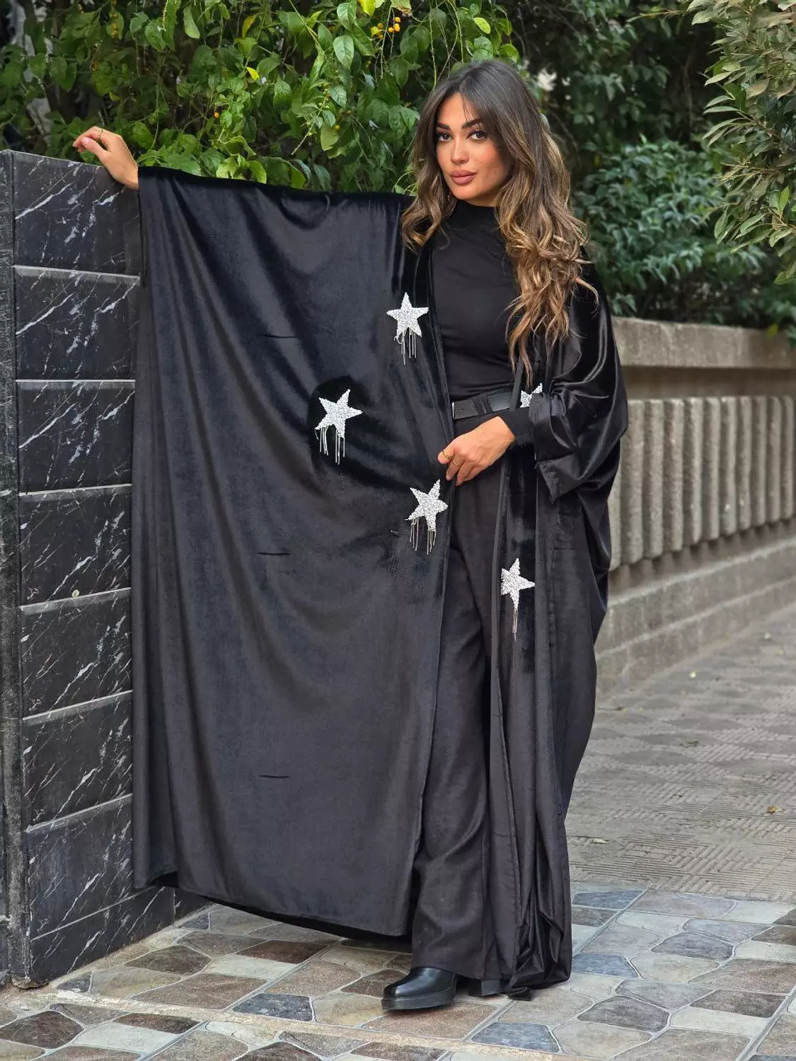 Silver Star Velvet Kaftan 2