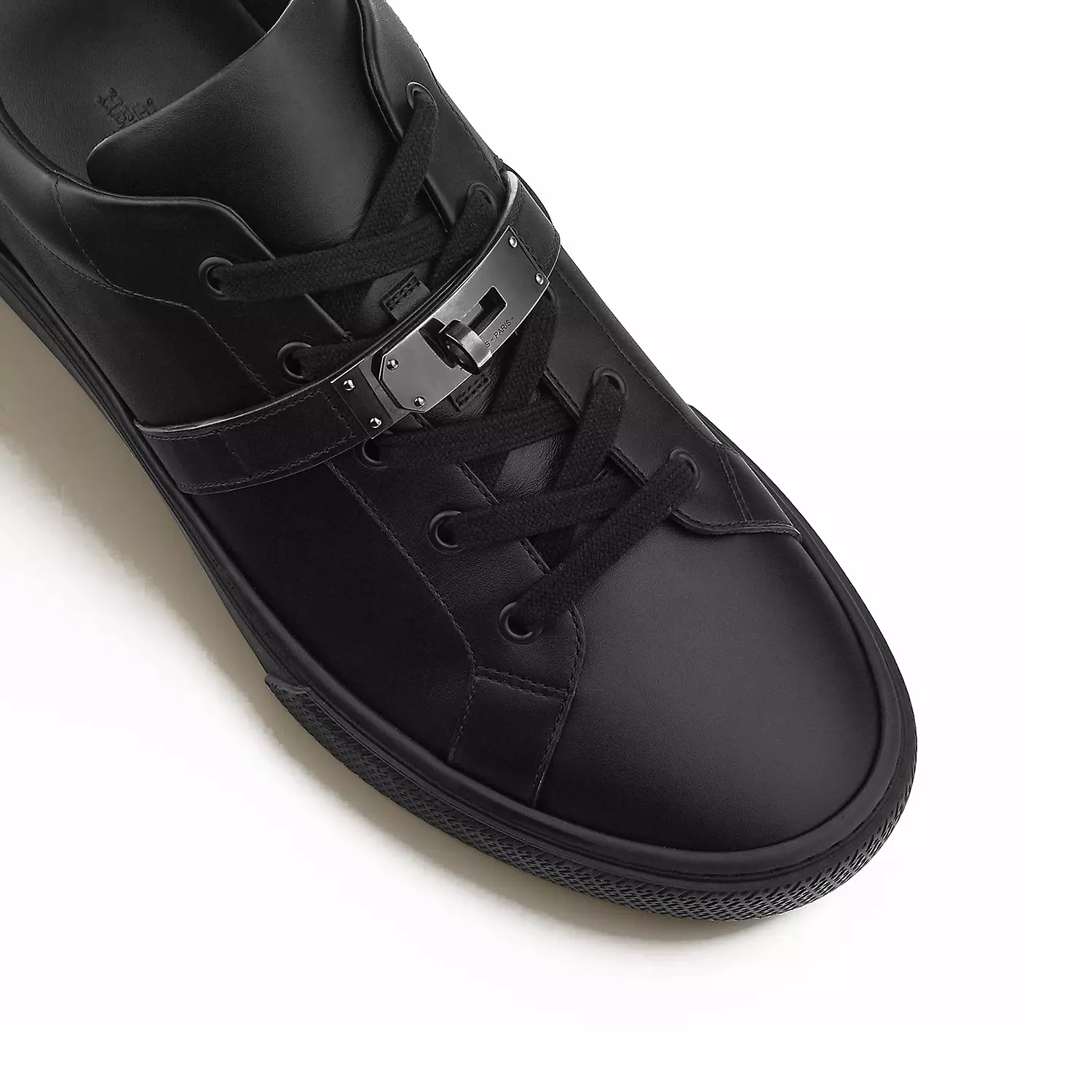 Hermes Day Sneaker is a luxury shoe crafted from Black calfskin 3