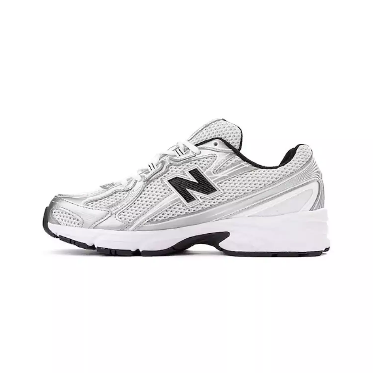 New Balance 740 Athletic Shoe – White / Black / Silver 2
